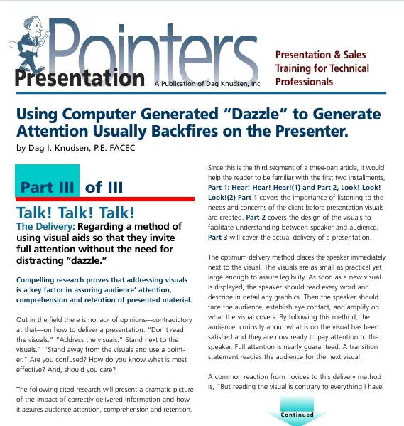 Presentation Pointers - Talk! Talk! Talk!